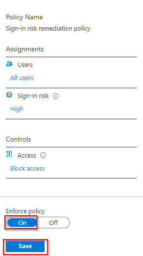 Enabling the sign-in risk policy enforcement (source)